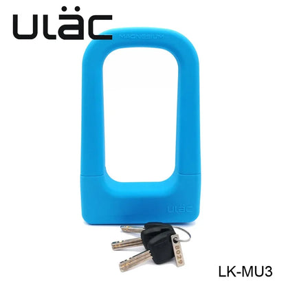 ULAC Silicone U-lock Mountain Bike Lock Universal Aluminum Alloy Lock Waterproof Anti-collision Lock MU3