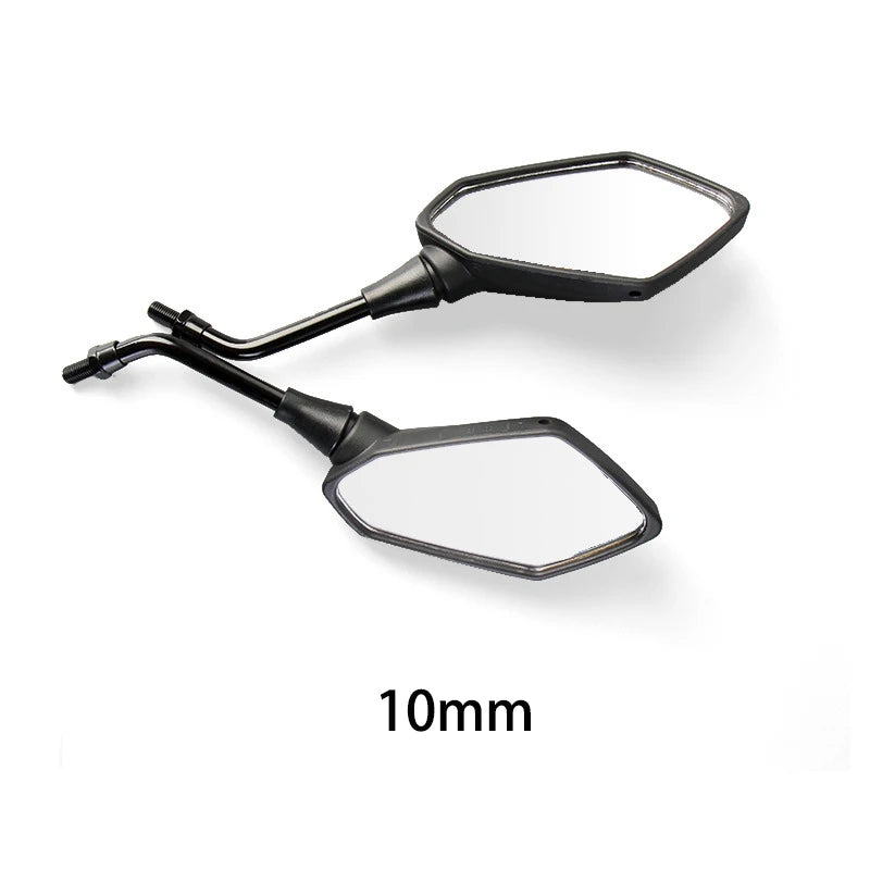 Universial 8mm 10mm Motorcycle Mirror Scooter E-Bike Rearview Mirrors 2Pcs/Pair Electromobile Back Side Convex Mirror