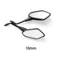 Universial 8mm 10mm Motorcycle Mirror Scooter E-Bike Rearview Mirrors 2Pcs/Pair Electromobile Back Side Convex Mirror 10mm
