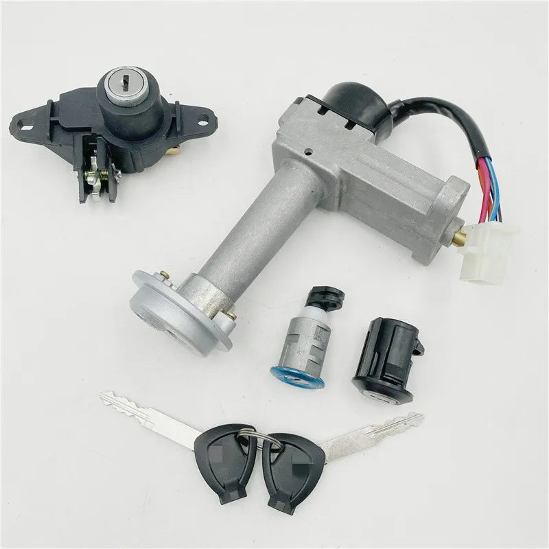 Genuine Motorcycle Ignition Switch Fuel Lock Set for Chinese Scooter Haojue Suzuki HJ125T-10E AQUILA 125 aquila 125 Aftermarket