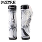 Bicycle Grips Lock on Rubber Bicycle Handlebar Grip Durable Ergonomics Mountain Bike Handle Waterproof Dustproof MTB Cuffs BLACK-WHITE