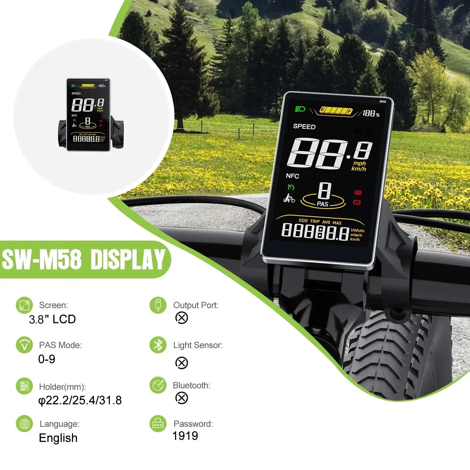 SW2-M58-Digital-Speedometer-24V-52V-Compatible