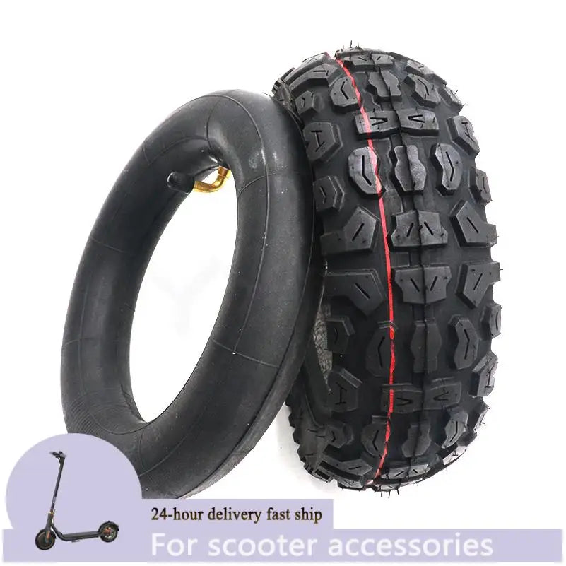 255x80 Tire Inner and Outer Tyre for Electric Scooter Zero 10x Dualtron KuGoo M4 Upgrade 10 Inch 10x3.0 80/65-6 Off Road Tire