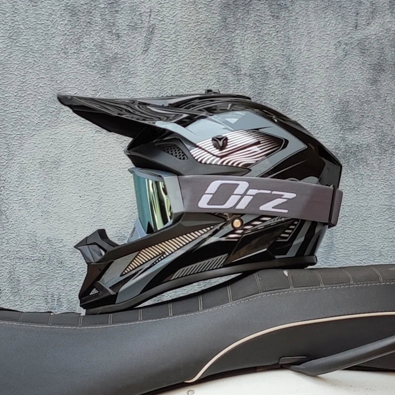 High Quality Motorcycle Off Road Racing Helmet ATV Forest DH Mountain Bike Full Helmet DOT Approved 10