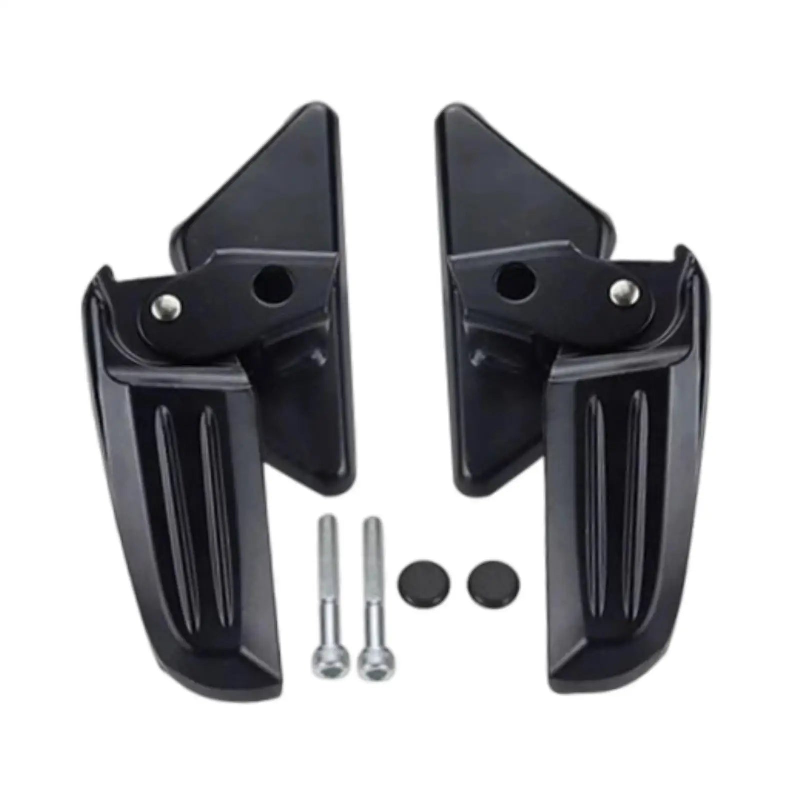 Motorcycle Rear Passenger Footrest Accessories Aluminum Alloy Replacement Pedals Rearset Footpegs for Vespa LX Lxv S black