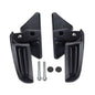 Motorcycle Rear Passenger Footrest Accessories Aluminum Alloy Replacement Pedals Rearset Footpegs for Vespa LX Lxv S black