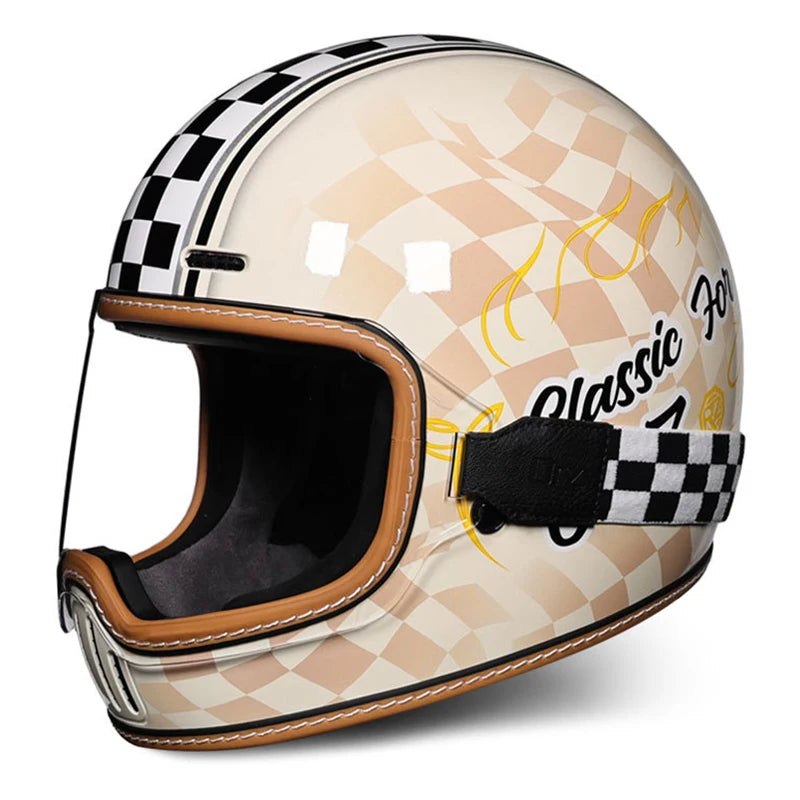 Motorcycle Helmet for Men Women Motorcycle Full Face Helmets Four Seasons DOT Approved Full Helmet TYPE D CHINA