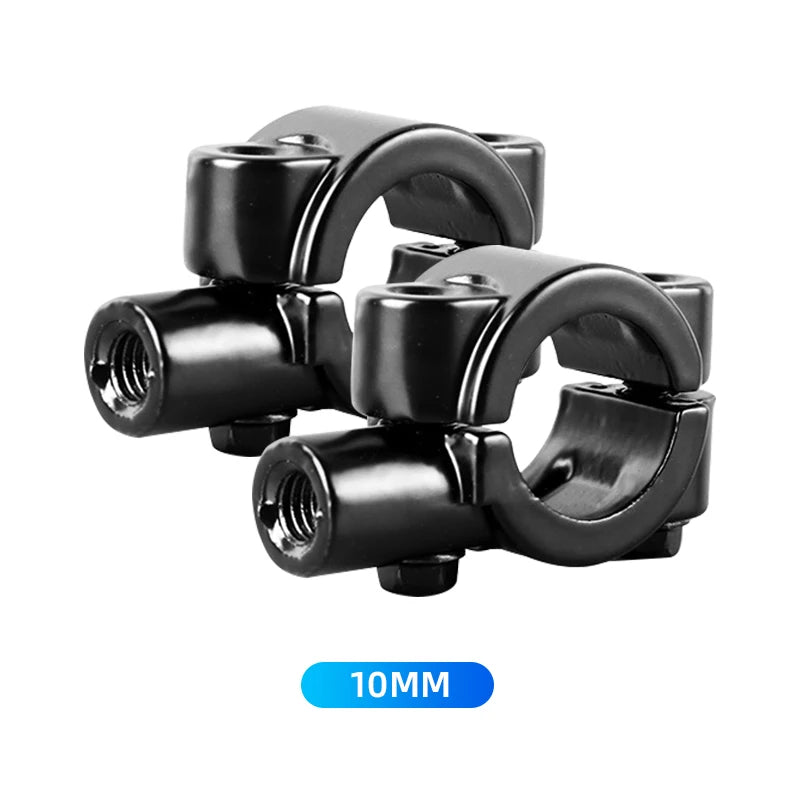 Motorcycle Rearview Mirror Mount Bracket 8mm 10mm Motorcycle Modified Rearview Mirror Holder Adapter Retainer Handlebar Bracket