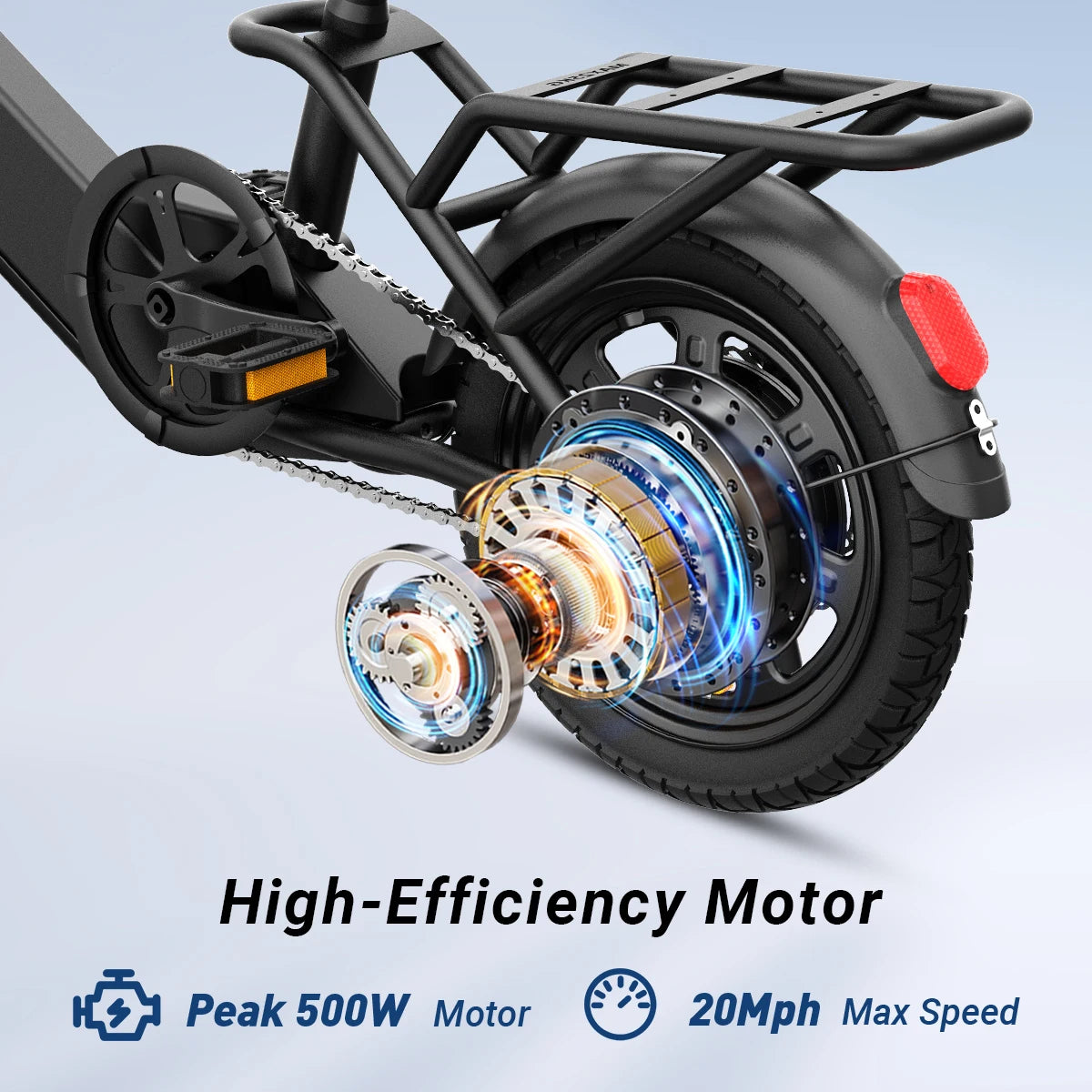 DYU C3 500W motor city electric bike frame