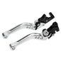 CNC Alloy Motorcycle Brake Handle Universal Fit For Motorbike Modification CNC Motorcycle Clutch Drum Brake Lever Handle Silver