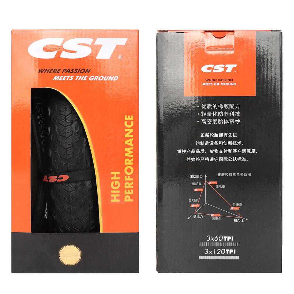 CST Foxrail Mountain Bike Tire 26/27.5/29x1.95 120TPI ultra light Racing Folding Stab Proof Bicycle Tyre