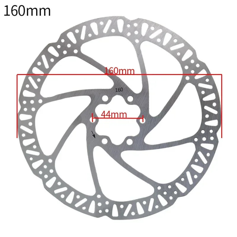 Stainless Steel Brake Rotor 110/120/140/160/180/203mm MTB Road Bike Disc with Bolts Brake Disk 160 R China
