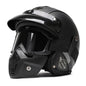 Retro Harley Motorcycle Helmet Quater-Mask in Dark Blue Leather with Copper Mirror for All Seasons 55.heise.mian China