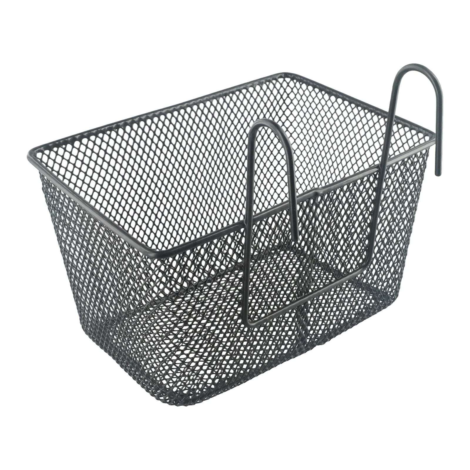 1pc E-bike Metal Mesh Bike Basket Front Handlebar Shopping Storage Kids 25x17x15CM E-Scooter Bicycle Front Handlebar Basket