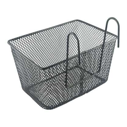 1pc E-bike Metal Mesh Bike Basket Front Handlebar Shopping Storage Kids 25x17x15CM E-Scooter Bicycle Front Handlebar Basket