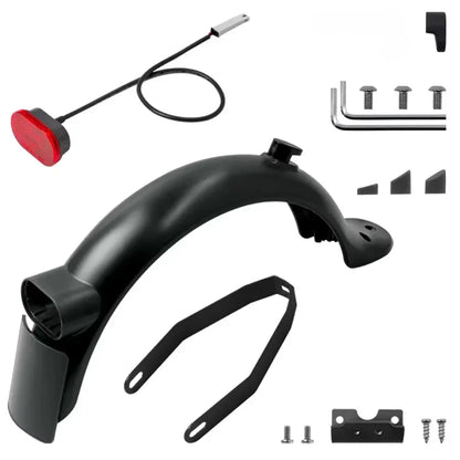 Rear Mudguard for Xiaomi 3 M365 Pro PRO 2 1S Electric Scooter Skateboard Tire Splash Mud Guard Bracket Set Back Taillight Fender black fender set