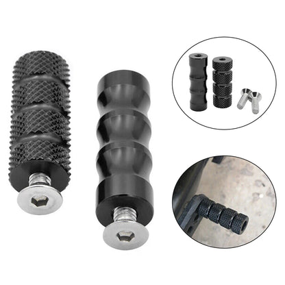 1 Pair Motorcycle Gear Shift Lever Brake Pedal M6 Footpeg Shifter Footrests Motorcycle Part Aluminum Alloy Footrests