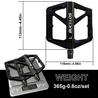 BUCKLOS Bicycle Pedal Nylon Mountain Bike Pedal Widen Road Bicycle Pedals Non-slip MTB Pedals for AM BMX Folding Bike