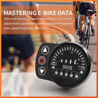 EBike Display KT LED-900S 24V 36V 48V SM/Waterproof Connect Electric Bicycle Accessories Display