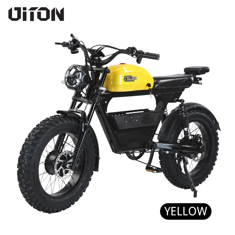 akez-tank-300-3000w-dual-motor-electric-bike-side-view yelow