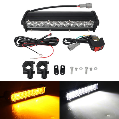 60W Motorcycle LED Headlight Light Bar Kit with Mounting Bracket Switch Wiring For Universal Most 7/8" Handlebar Dirt Pit Bike