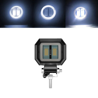 3INCH 20W Motorcycle LED Angel EyeWork Light Bar spot Lamp Offroad carBoat Truck SUv Pickup 12V 24V DrivingFog Lamp Headlight