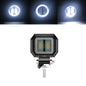 3INCH 20W Motorcycle LED Angel EyeWork Light Bar spot Lamp Offroad carBoat Truck SUv Pickup 12V 24V DrivingFog Lamp Headlight square white 1pcs