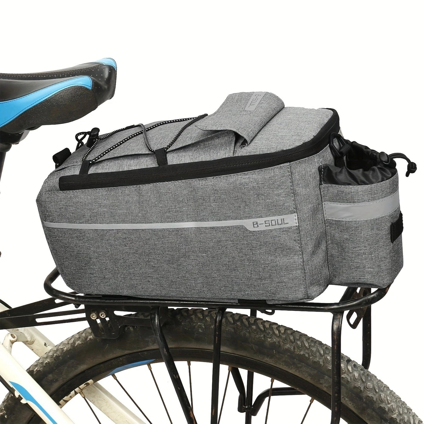 B-SOUL mountain bike rear camel bag, shelf bag, cycling equipment, large-capacity rear seat bag