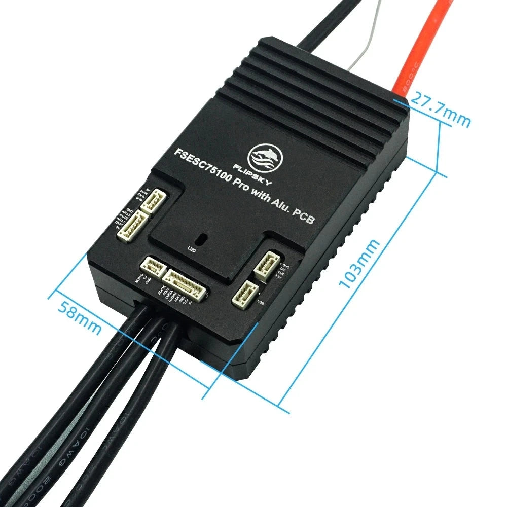 Flipsky 75100 /75100 PRO FOC 75V 100A Single ESC Based on VESC For Electric Skateboard/Scooter/Ebike Speed Controller/skateboard