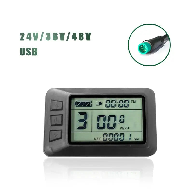 KT E-Bike LCD & LED Display 24V 36V 48V Universal for Kunteng Controller