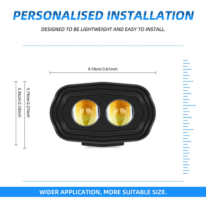 2/3/4 chip lens Spotlight Motorcycle light bulb headlamps Driving lights laser light LED additional Light bulb for moto SUV ATV