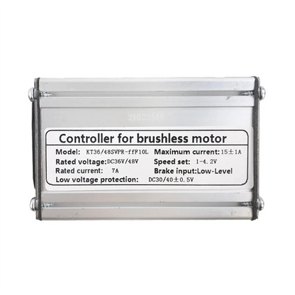 E-Bike Controller 36V / 48V 9 Tubes 15A Waterproof Connector Controller for 36V / 48V 250W Brushless Motor