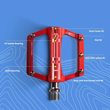 ENLEE Pedal Aluminum Alloy Pedal Mountain Road Bike Bearing Pedal Folding Bicycle General Cycling