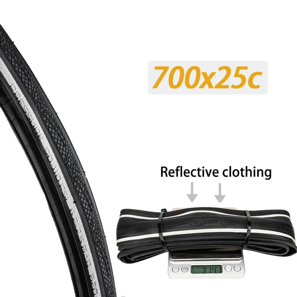 ZTTO Road Bike Tires 700C High Performance Durable Foldable Tires with 60TPI Puncture Resistant 700C 23-25C 25-28c Inner Tubes 700x25c Reflective Foldable China