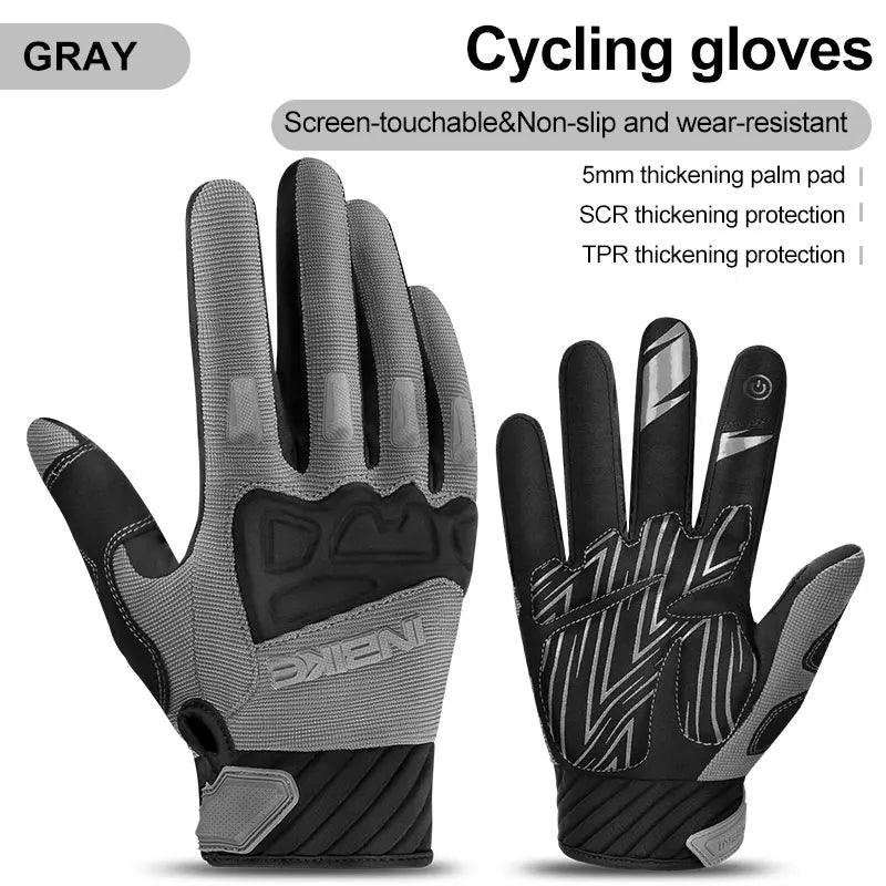 INBIKE Men's Cycling Gloves Touchscreen MTB Cycling Bicycle Riding Gloves for Men Bike Sports Gloevs Motorcycle MTB Accessories