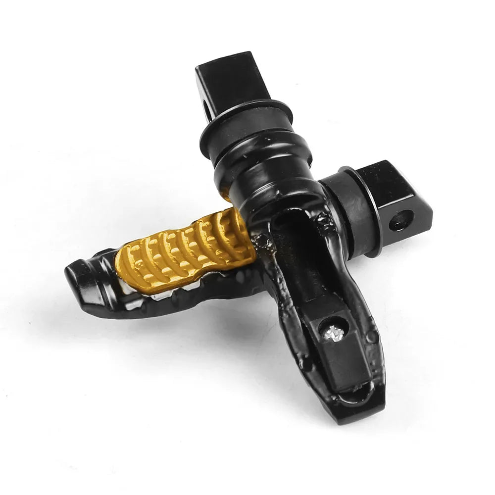 8MM Hole Aluminum Motorcycle Rear Passenger Foot Pegs Pedals Footrest Scooter Foot-Peg Motorbike Pedal Modification 2pcs /set
