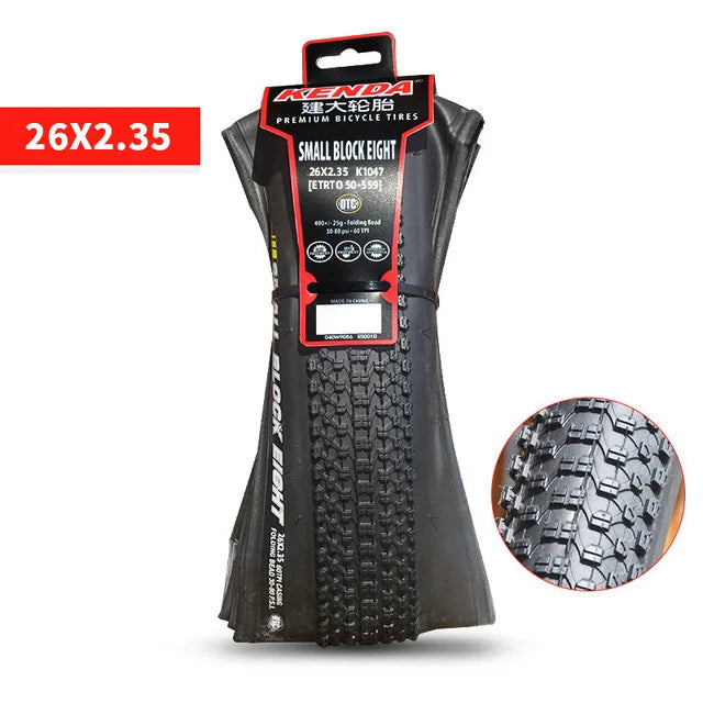 KENDA Original SMALL BLOCK EIGHT Foldable Tire for Bicycle| 26 27.5 29 1.95 2.1|MTB Tiye|Mountain Bike|Light Weight| Kevlar Tyre 1PCS 26x2.35