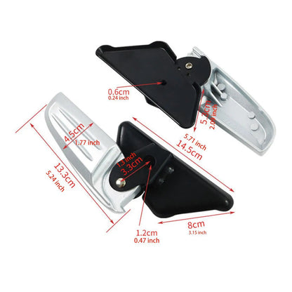 Motorcycle Rear Passenger Footrest Accessories Aluminum Alloy Replacement Pedals Rearset Footpegs for Vespa LX Lxv S