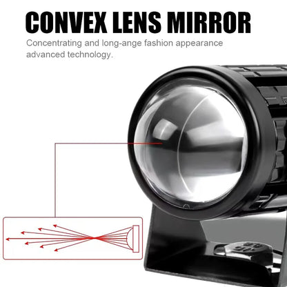 1pc Motorcycle Mini Driving Light Dual Colo for Headlight Auxiliary Spotlight Lamp R ATV Scooter Moto Fog Light Accessories 12V