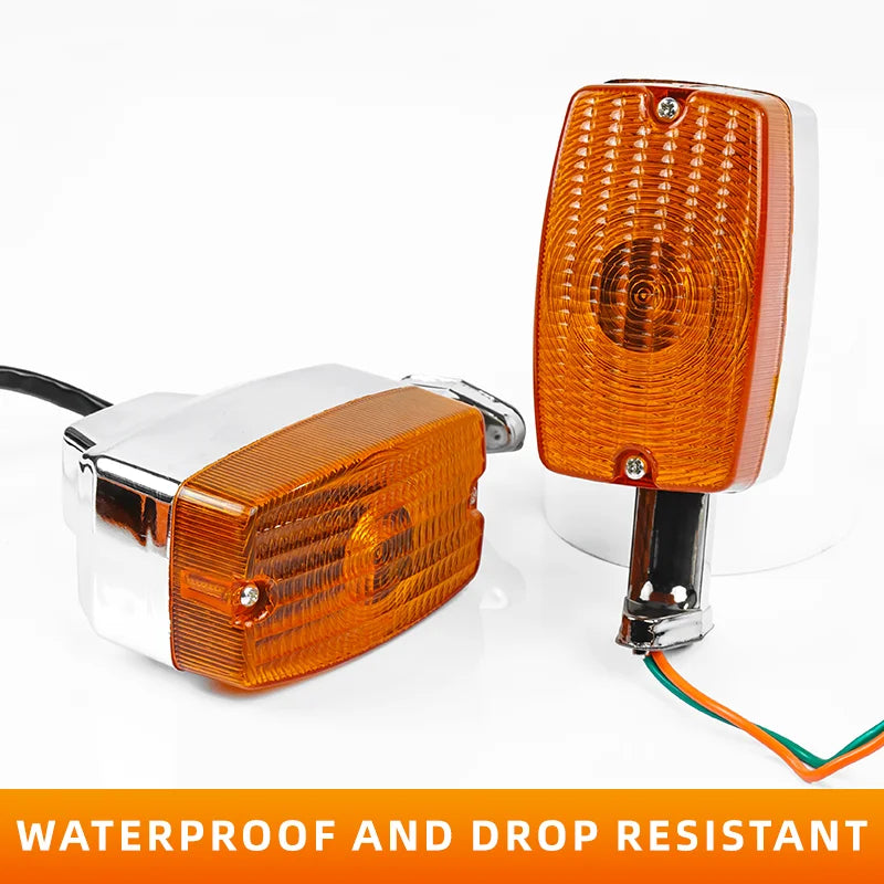 High Quality Waterproof Motorcycle Indicator Light Amber Turn Signal Winker Lamp for GS125 12V Smarter Motorcycle Accessories