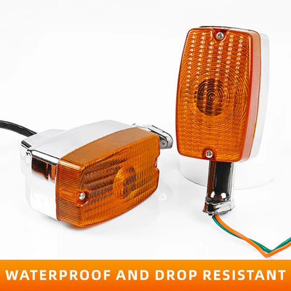 High Quality Waterproof Motorcycle Indicator Light Amber Turn Signal Winker Lamp for GS125 12V Smarter Motorcycle Accessories