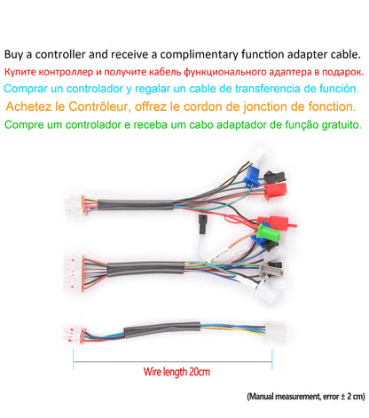 12Tubes Smart 3Mode 36V-72V Sine Wave 800W~1400W Brushless DC Controller for Electric Scooter Accessories