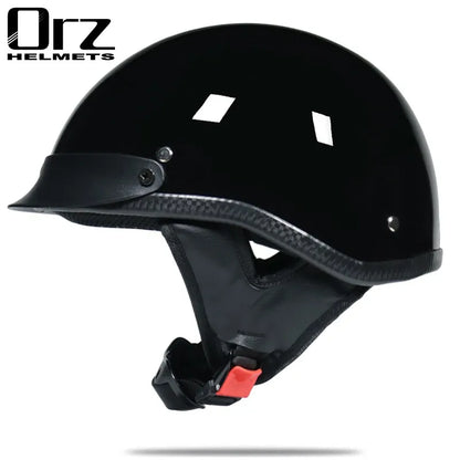 Vintage Half Face Motorcycle Helmet Casco Casque Moto Retro Helmets With Inner Sun Visor a2 China