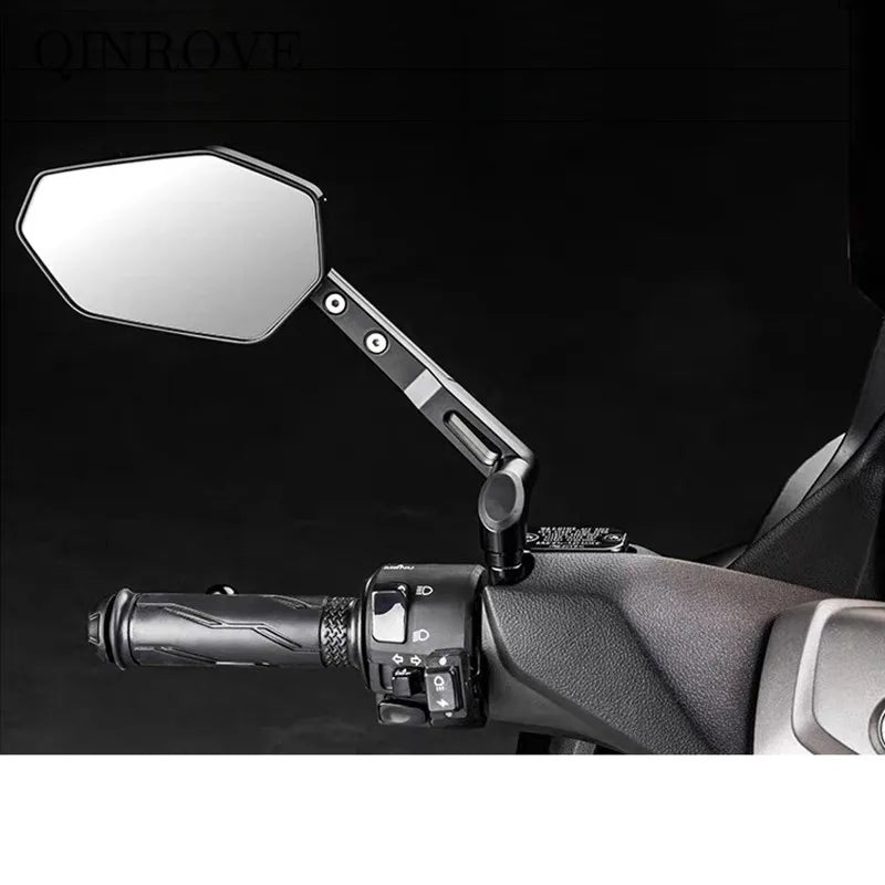 Motorcycle Rear Mirror Carbon Fiber Aluminum alloy 8/10mm Side Mirror Universal For Yamaha MT Suzuki Honda Benelli 180S TRK502X