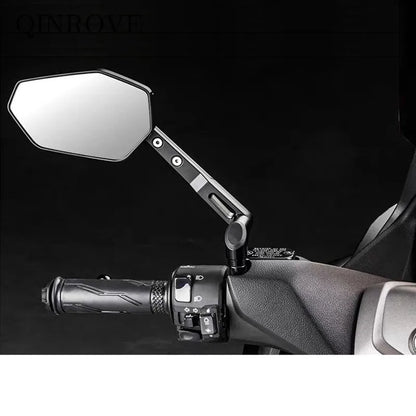 Motorcycle Rear Mirror Carbon Fiber Aluminum alloy 8/10mm Side Mirror Universal For Yamaha MT Suzuki Honda Benelli 180S TRK502X