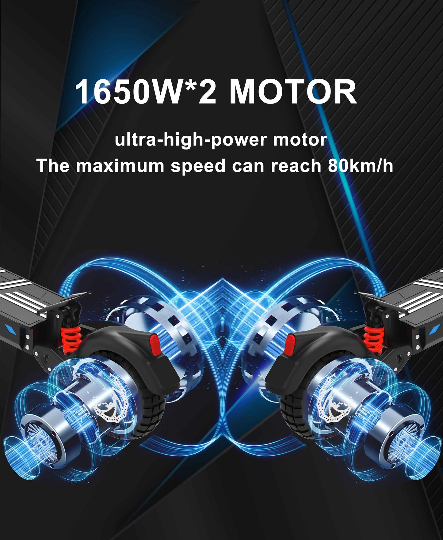 DT10 3300W Electric Scooter – 52V 21Ah Battery, Dual Suspension, Foldable Design