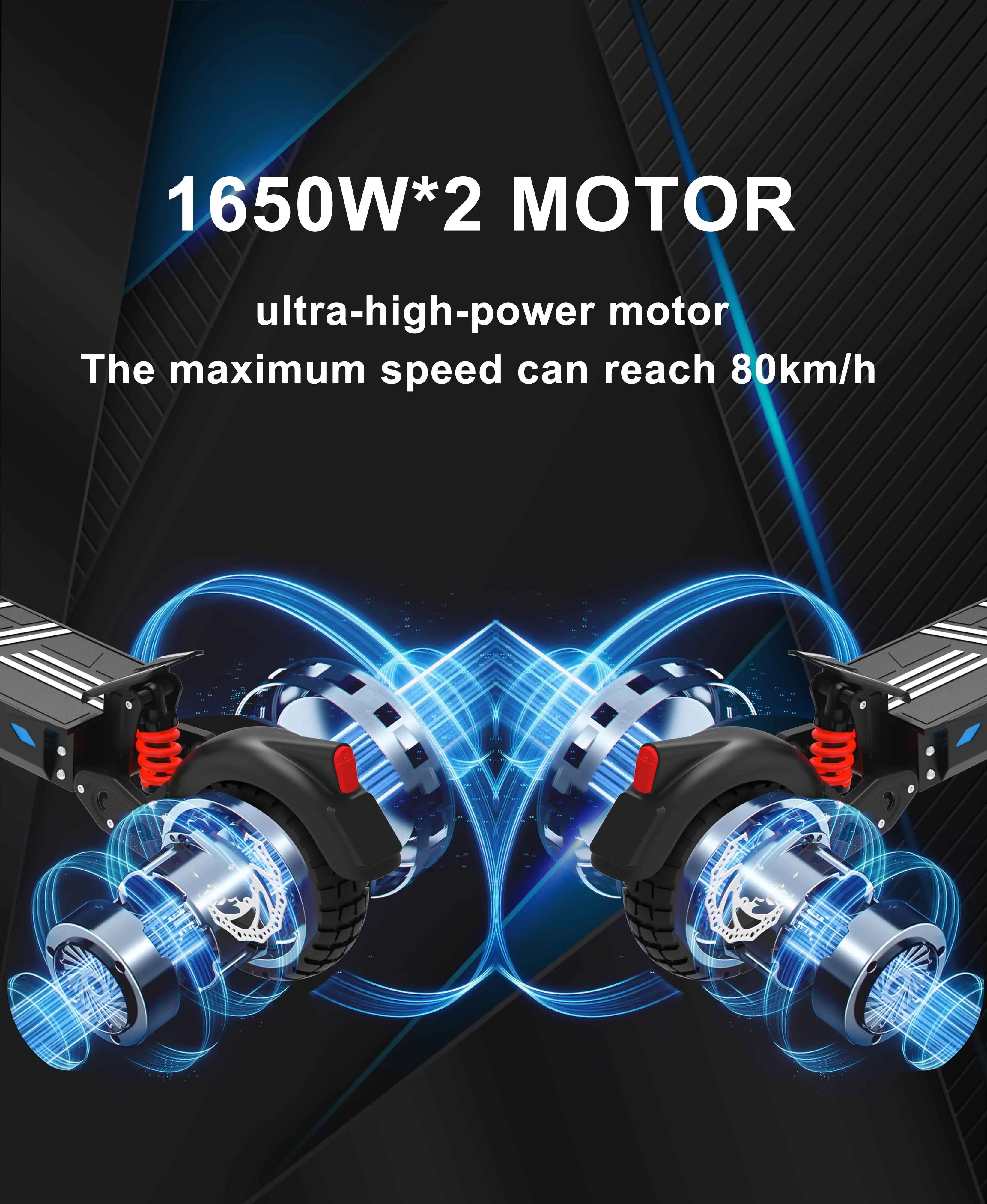   DT10 3300W Electric Scooter – 52V 21Ah Battery, Dual Suspension, Foldable Design