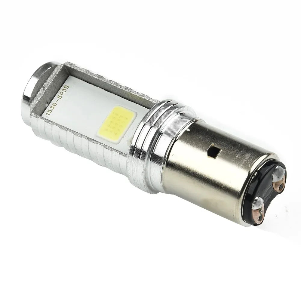 2pcs BA20D Headlight Bulb H6 Motorcycle LED Headlight Lamps Hi/Low Beam Conversion 12V 6500k White Bulbs Auxiliary Lights
