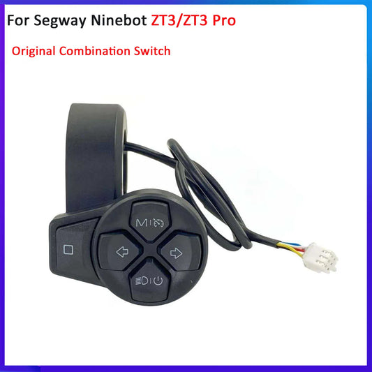 Original Combination Switch For Segway Ninebot ZT3 /ZT3 Pro Electric Scooter Meter Headlights Left and Right Turn Signals Switch