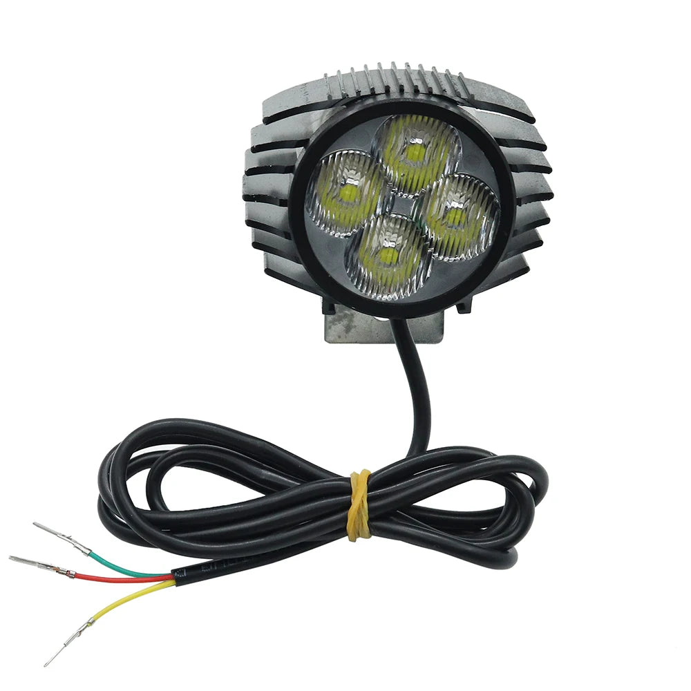 2 In 1 Horn Headlight Electric Scooter Big Front Light For KUGOO M4 PRO 12-80V Motorcycle Big Front Light Lamp With Horn